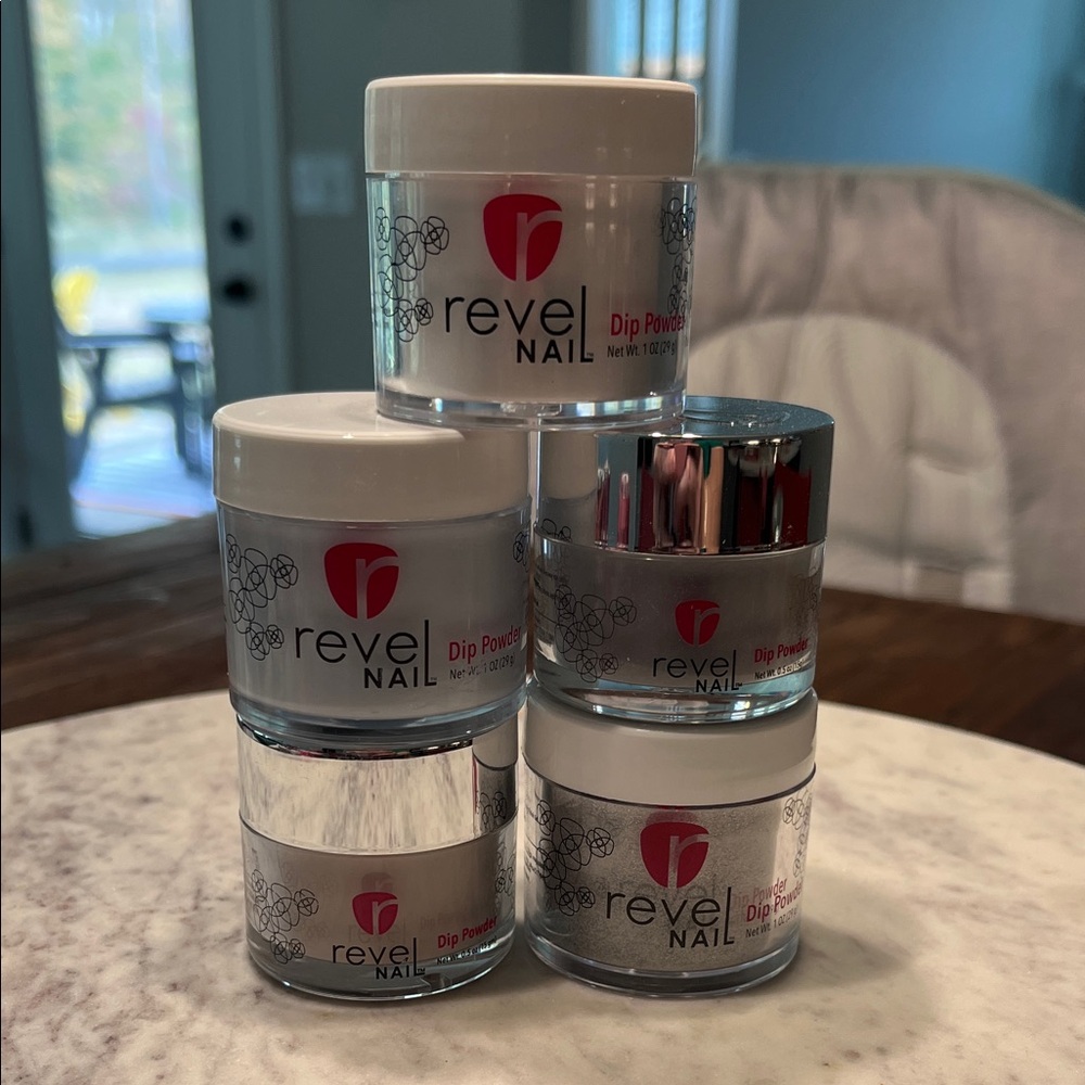 Dip Powder Set - Shades of gray/clear